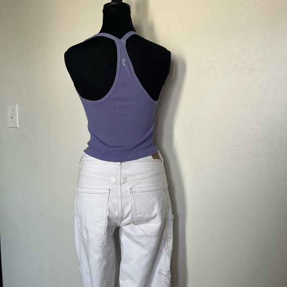 Free People Movement Purple Ribbed Racerback Tank - Picture 2 of 5